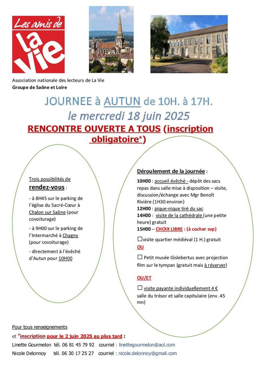 Les amis de la vie – sortie à Autun
